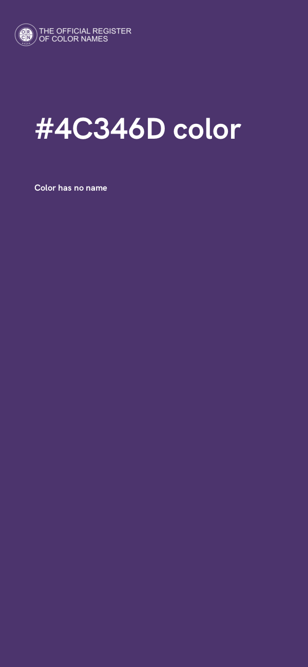 #4C346D color image