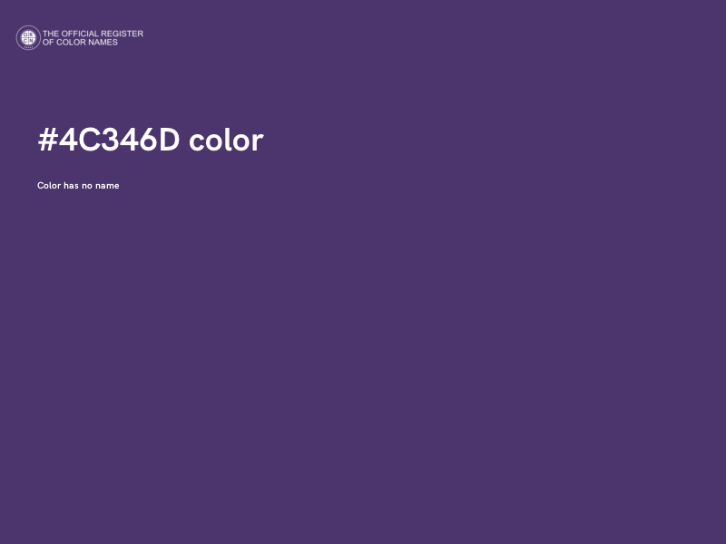 #4C346D color image