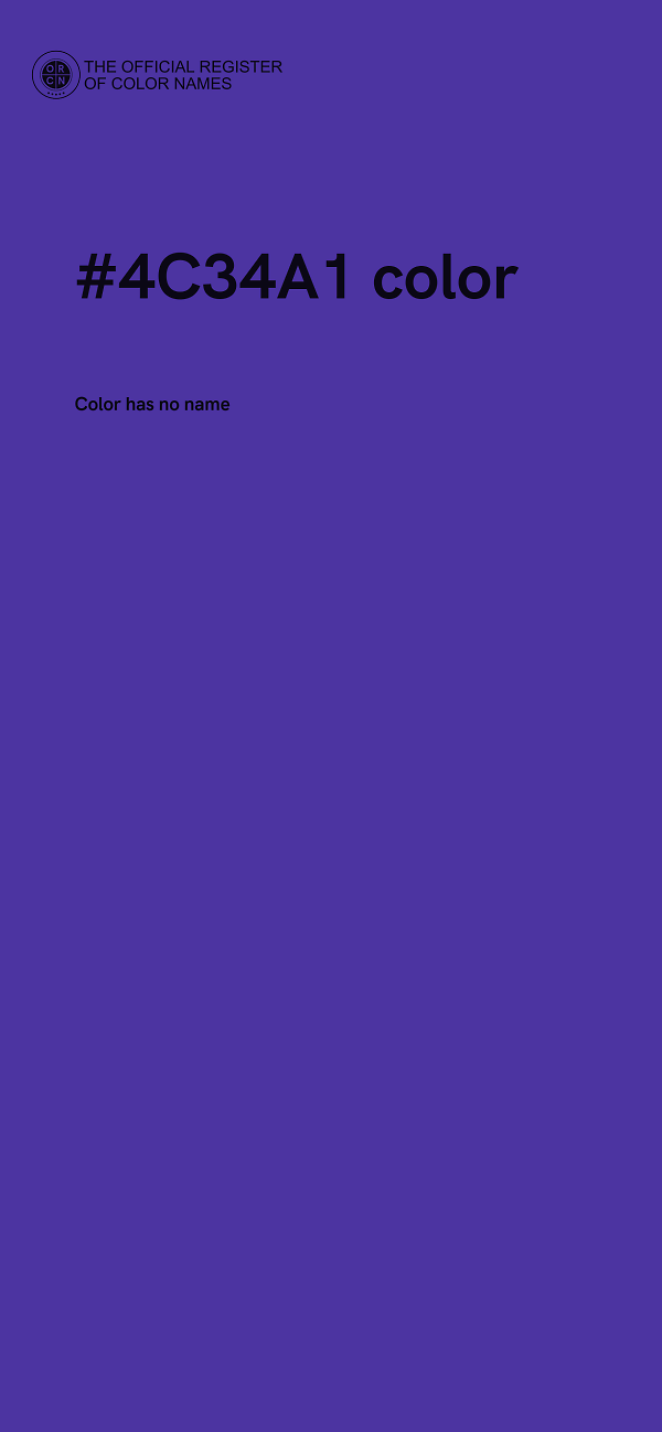 #4C34A1 color image