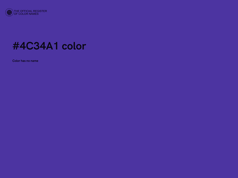 #4C34A1 color image