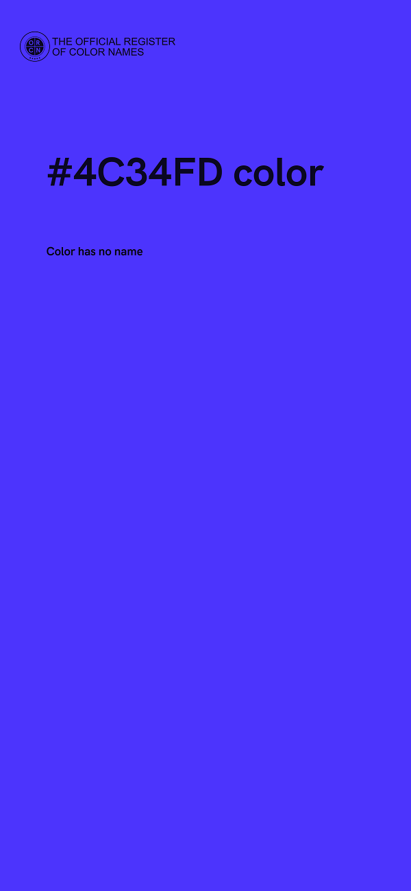 #4C34FD color image
