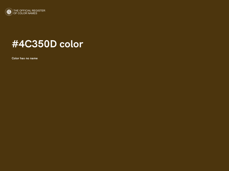 #4C350D color image