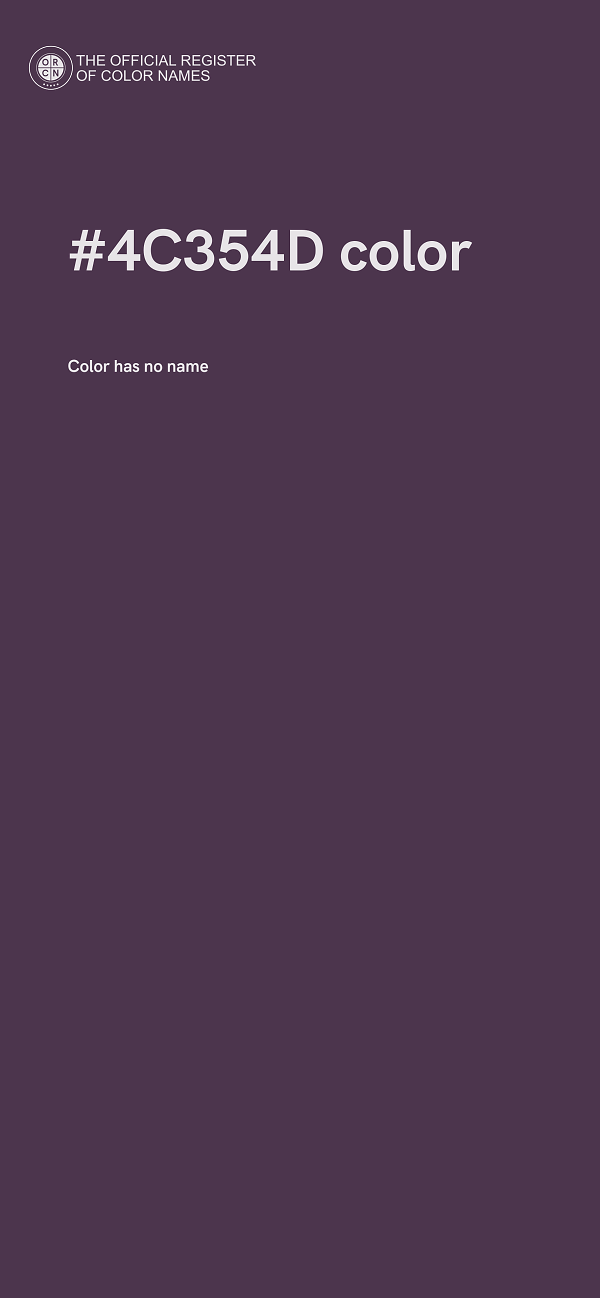 #4C354D color image