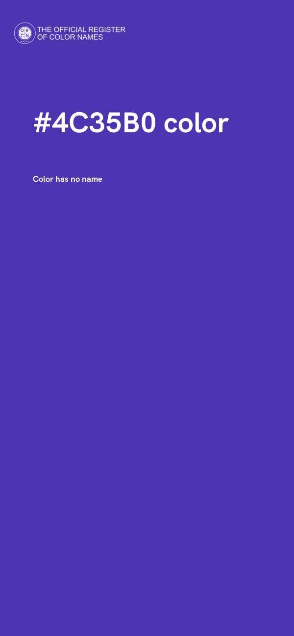 #4C35B0 color image