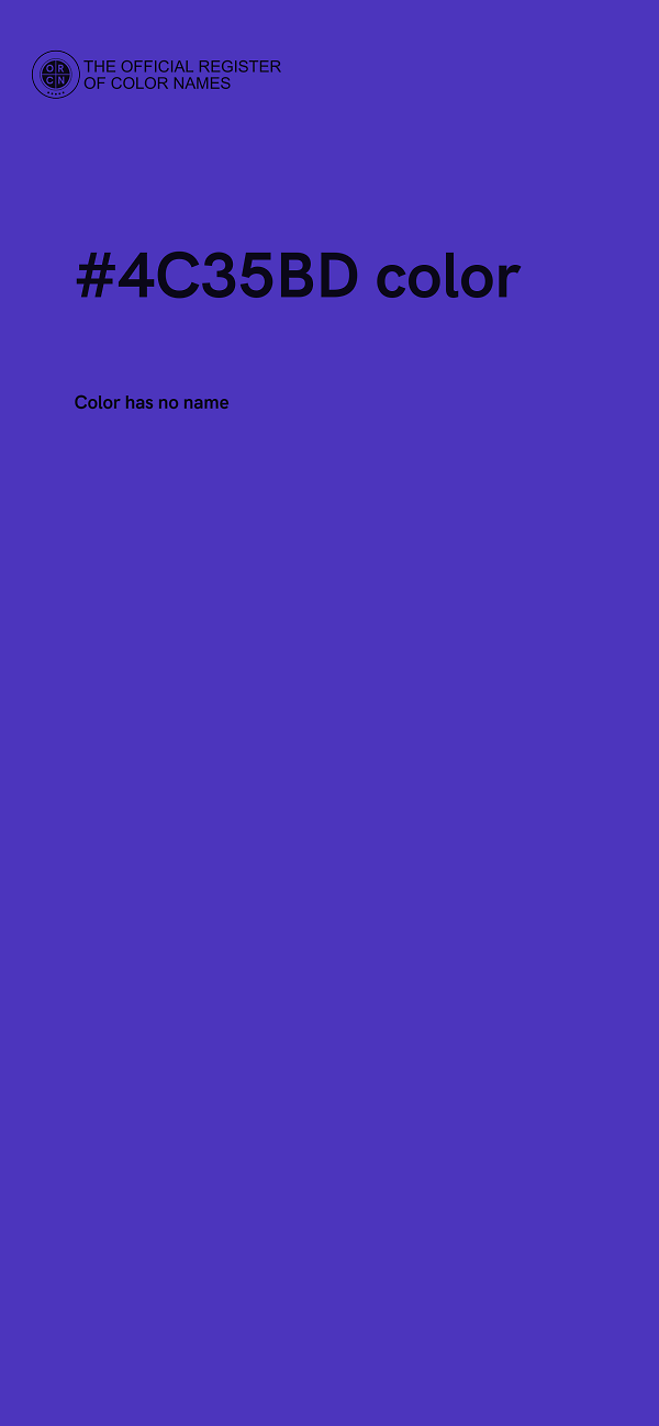 #4C35BD color image