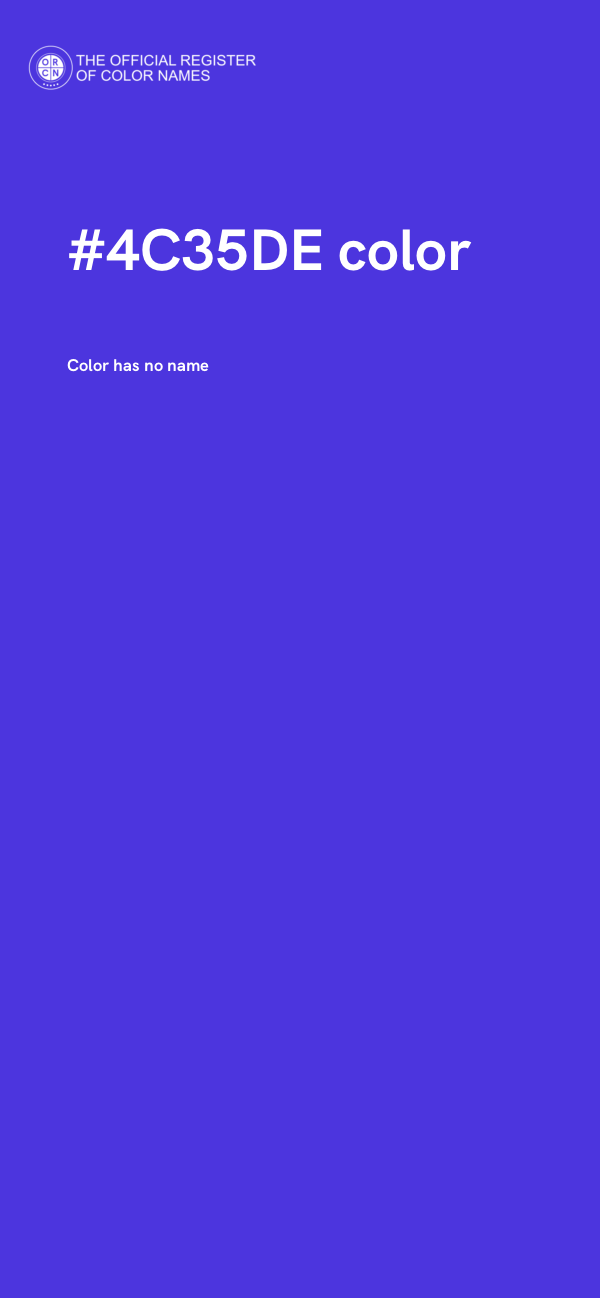 #4C35DE color image