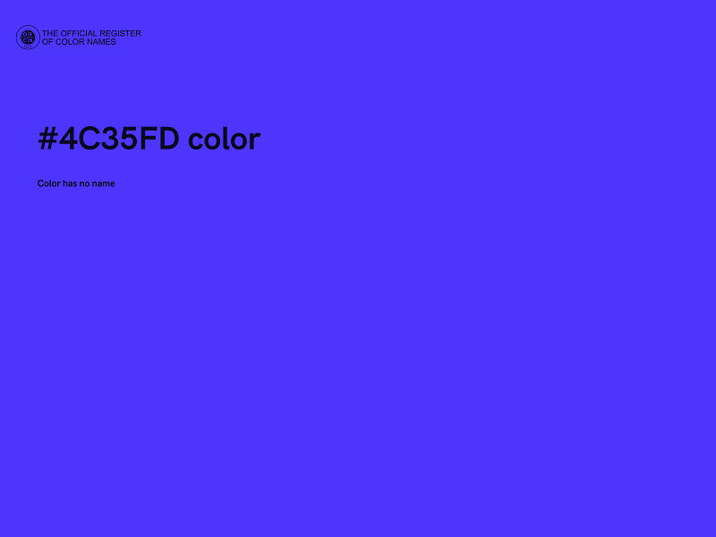 #4C35FD color image