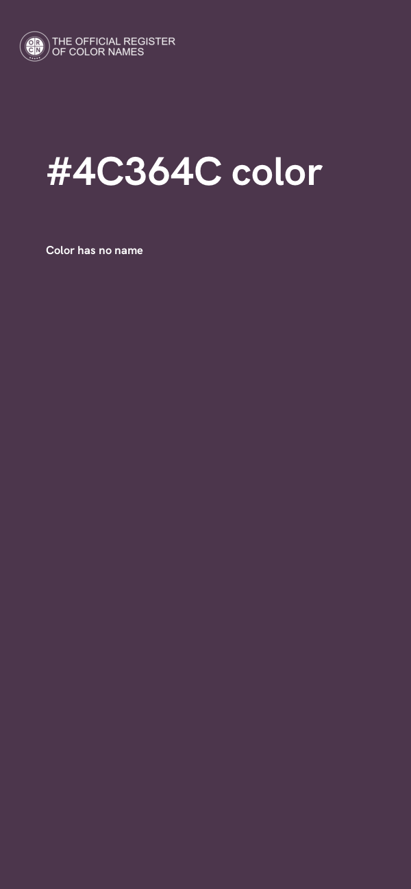 #4C364C color image