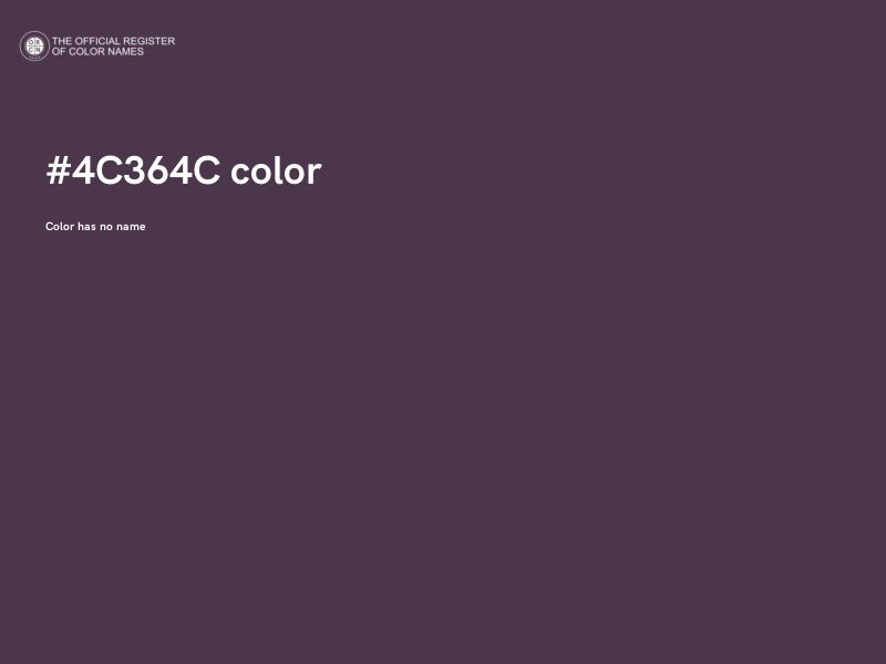 #4C364C color image