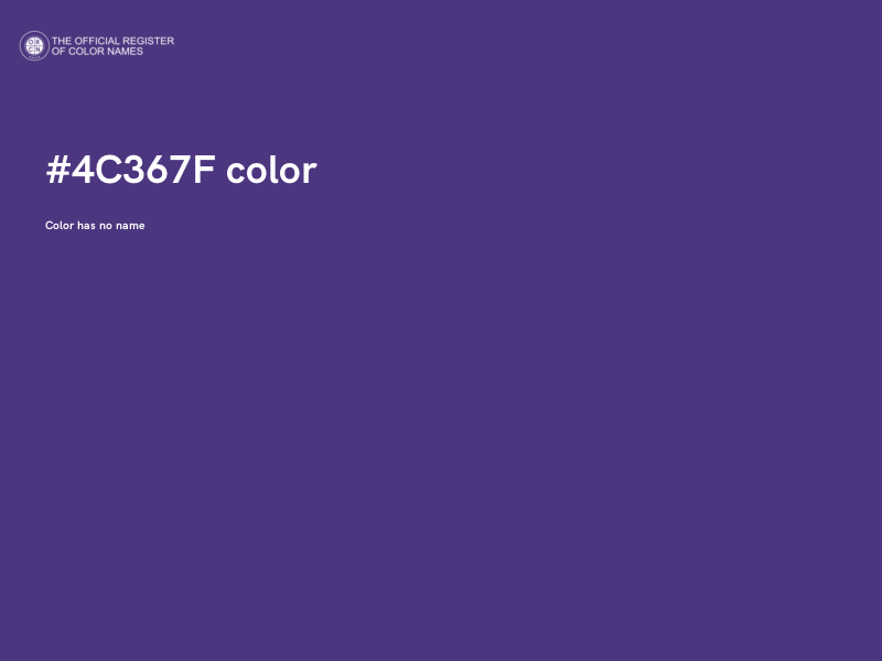 #4C367F color image