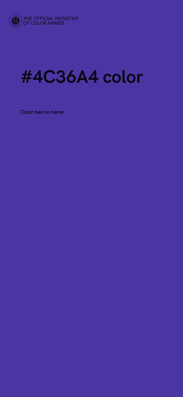 #4C36A4 color image