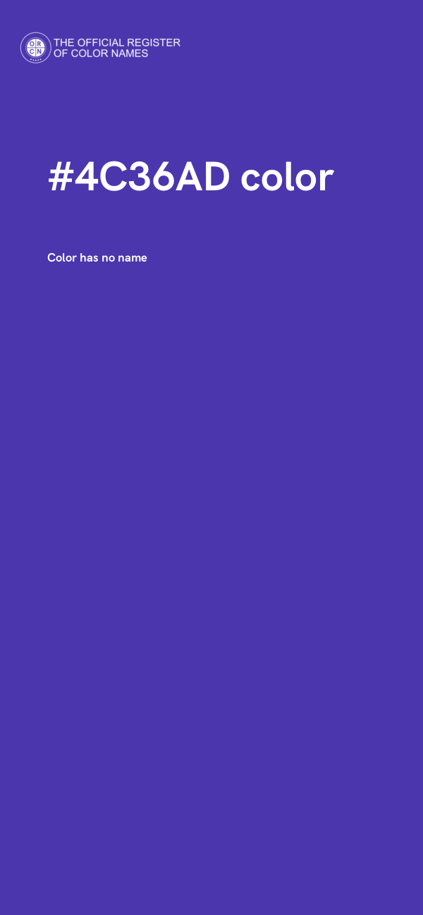 #4C36AD color image