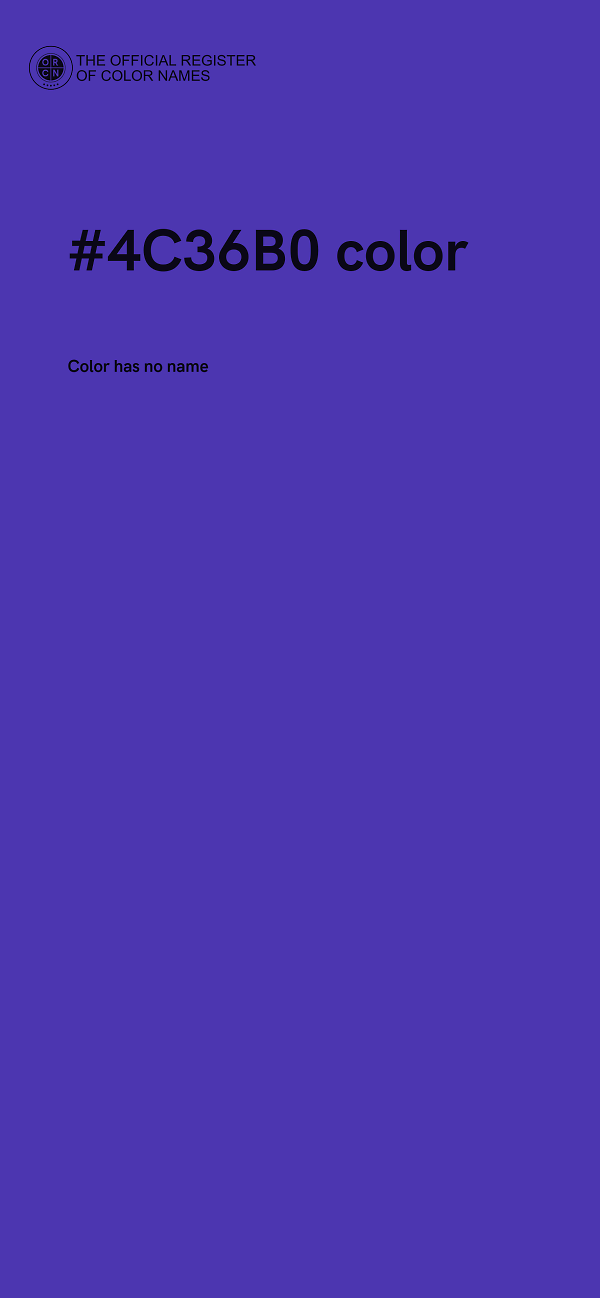 #4C36B0 color image