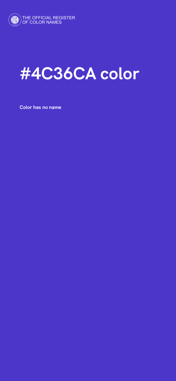 #4C36CA color image