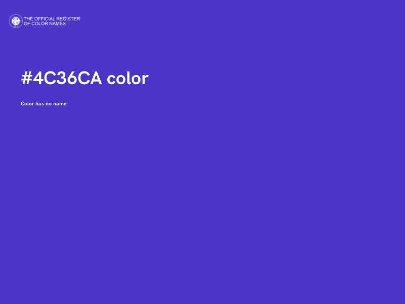 #4C36CA color image