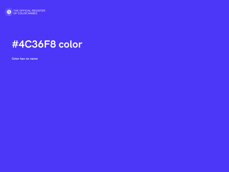 #4C36F8 color image