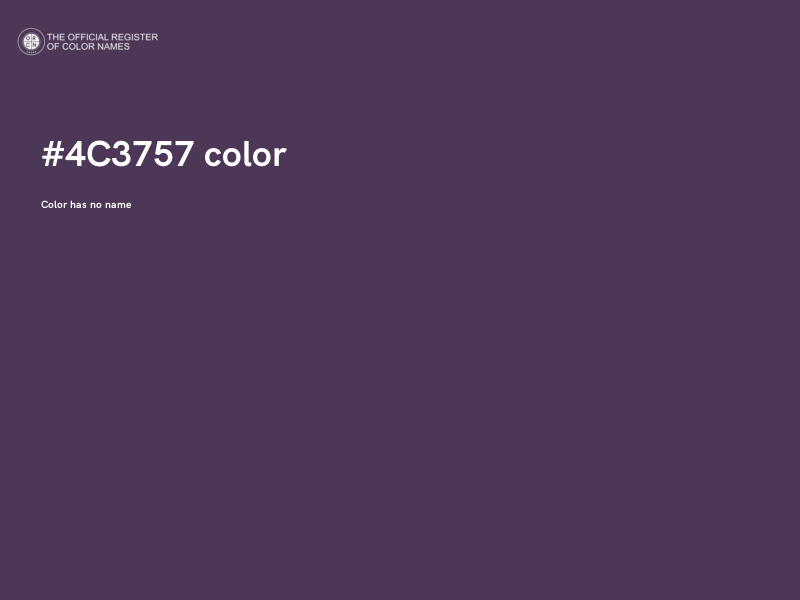 #4C3757 color image