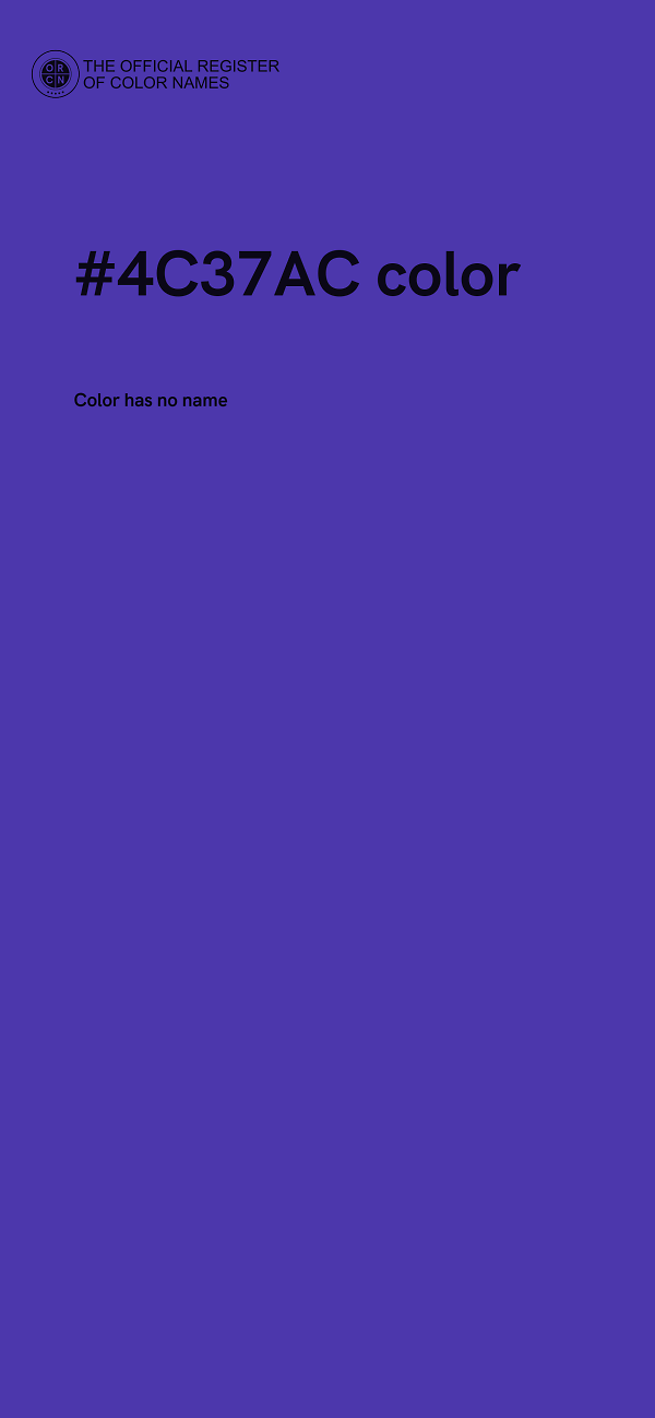 #4C37AC color image