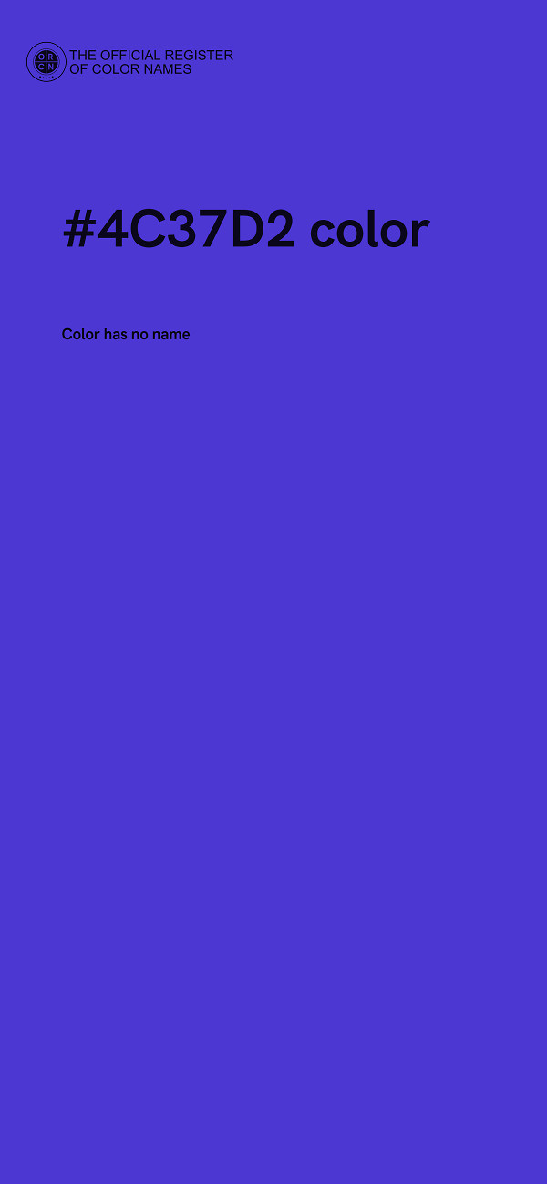 #4C37D2 color image