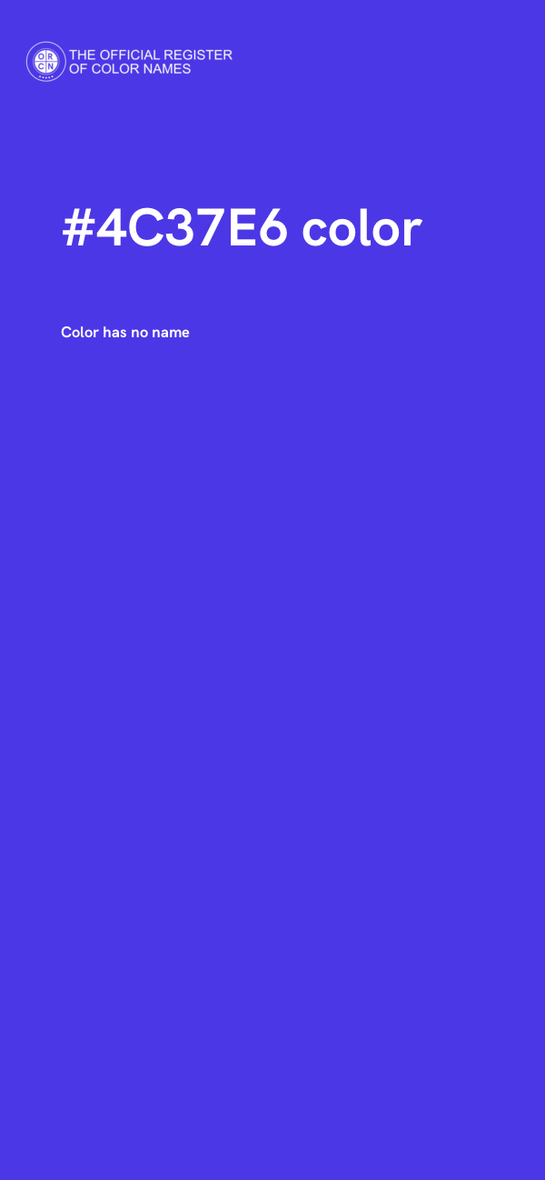 #4C37E6 color image