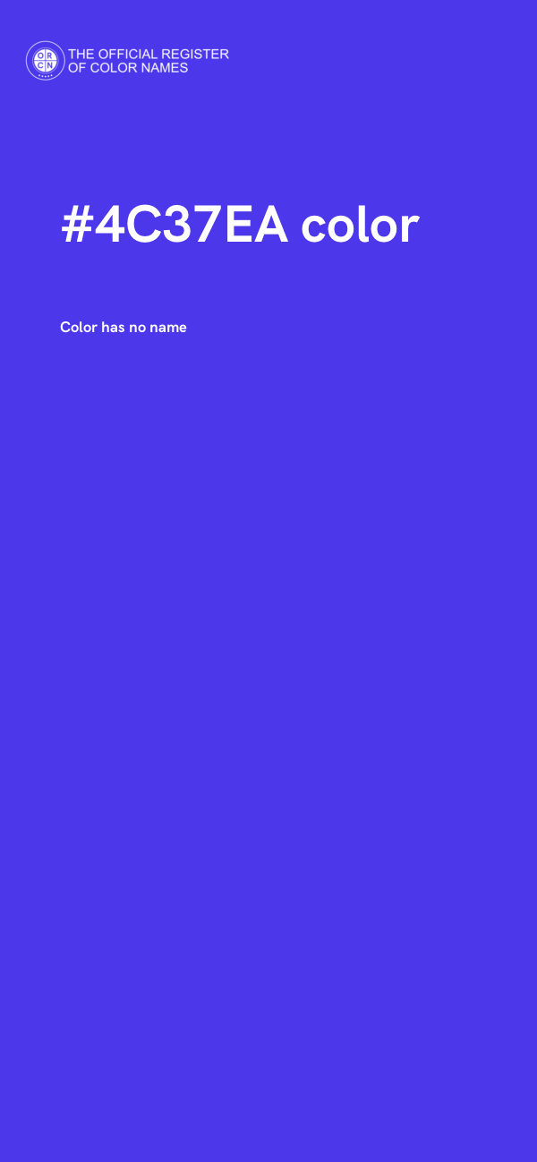 #4C37EA color image