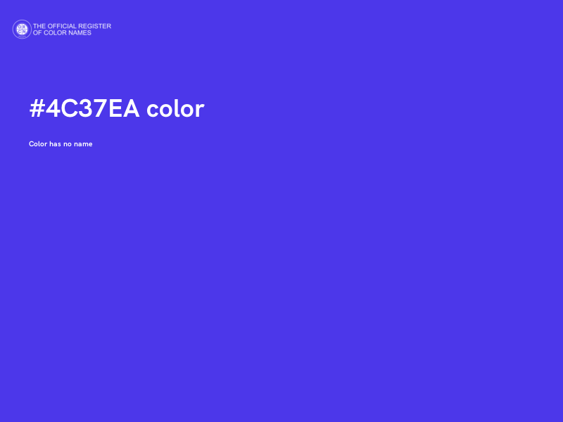 #4C37EA color image