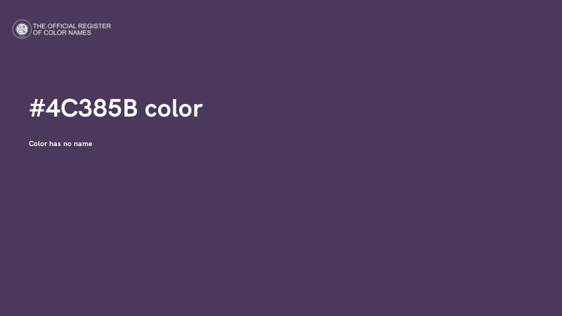 #4C385B color image