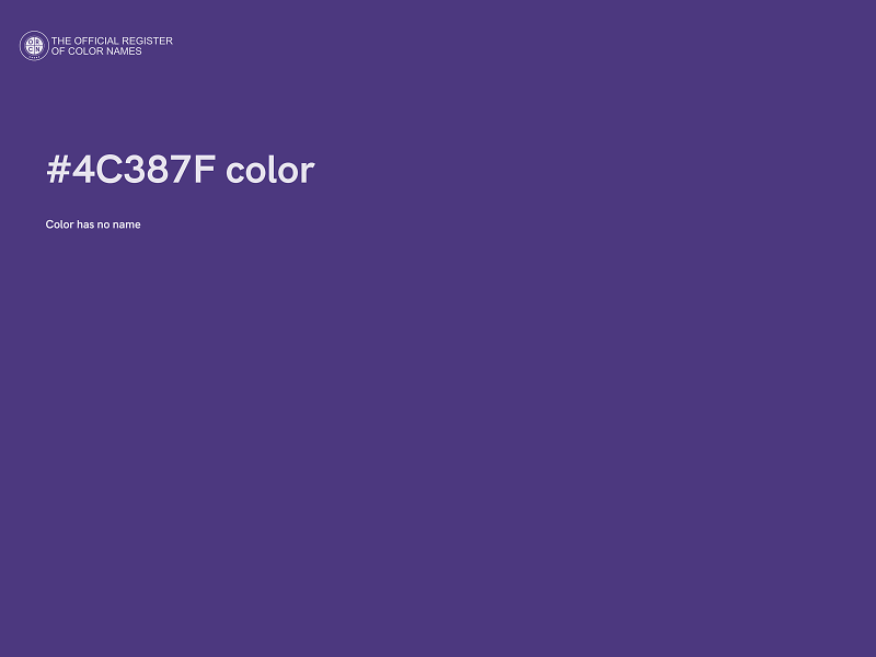 #4C387F color image