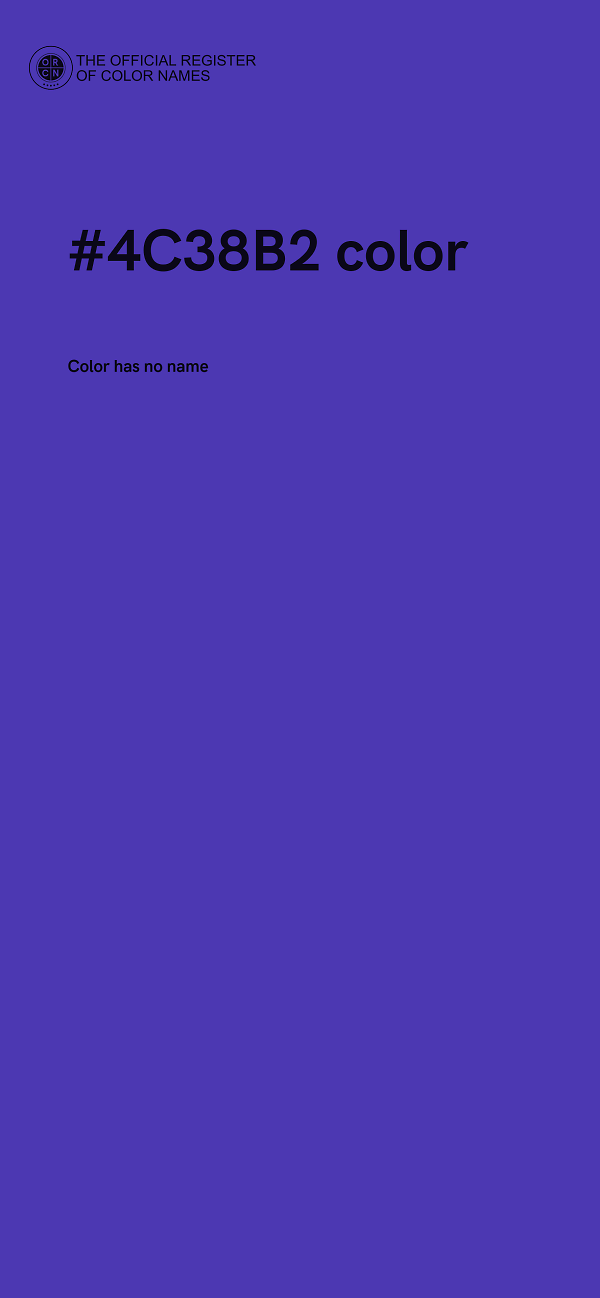 #4C38B2 color image