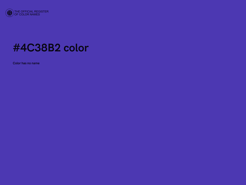 #4C38B2 color image