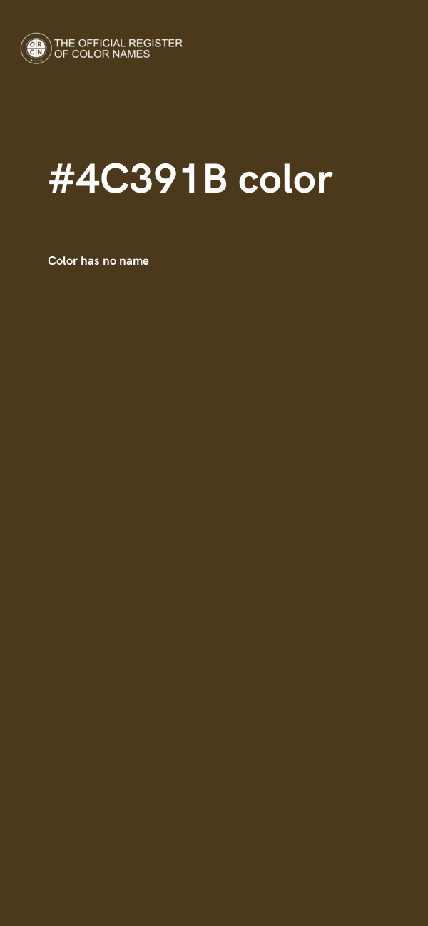 #4C391B color image