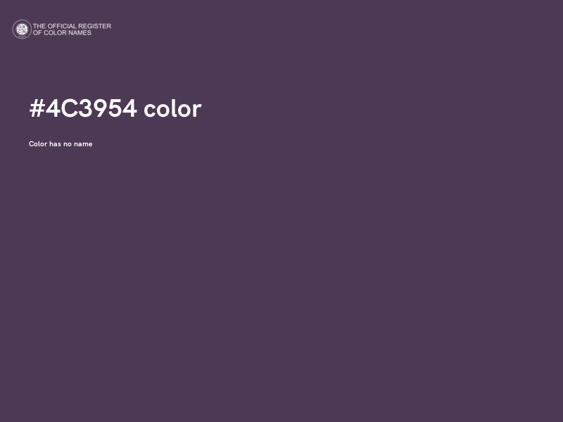 #4C3954 color image
