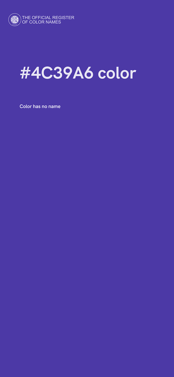 #4C39A6 color image