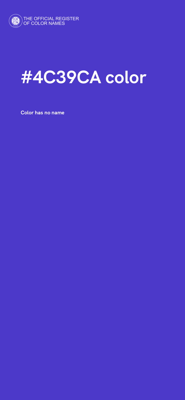 #4C39CA color image