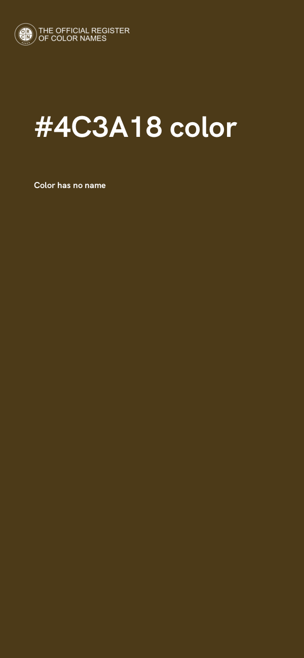 #4C3A18 color image