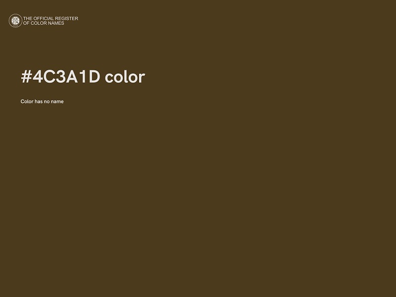 #4C3A1D color image