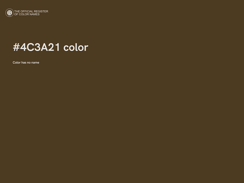#4C3A21 color image