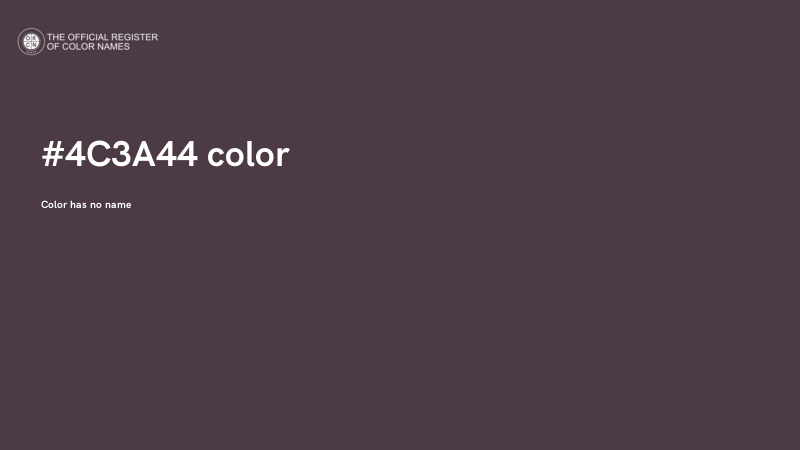 #4C3A44 color image