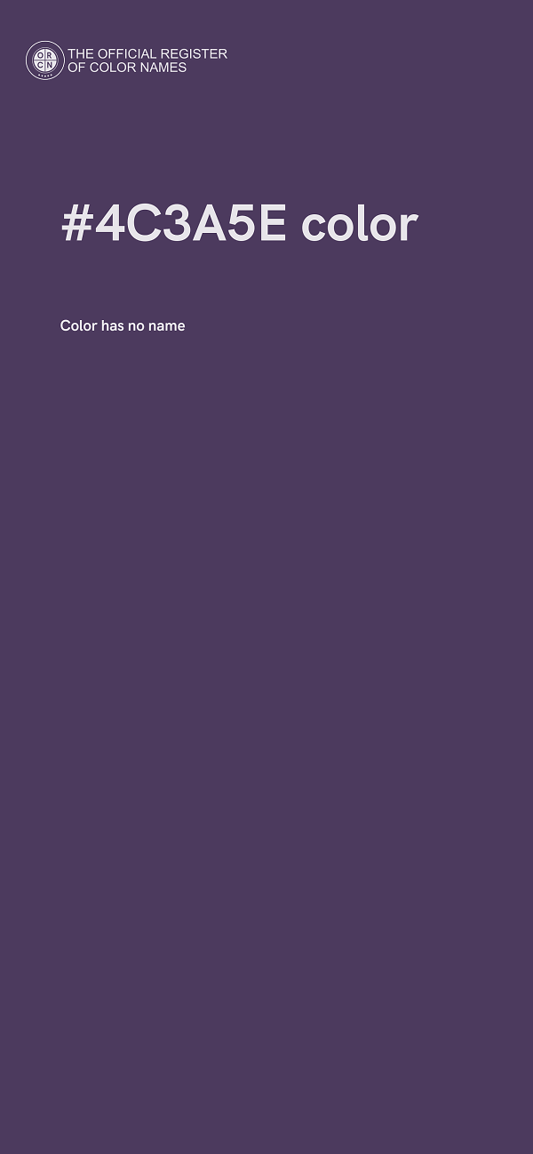 #4C3A5E color image
