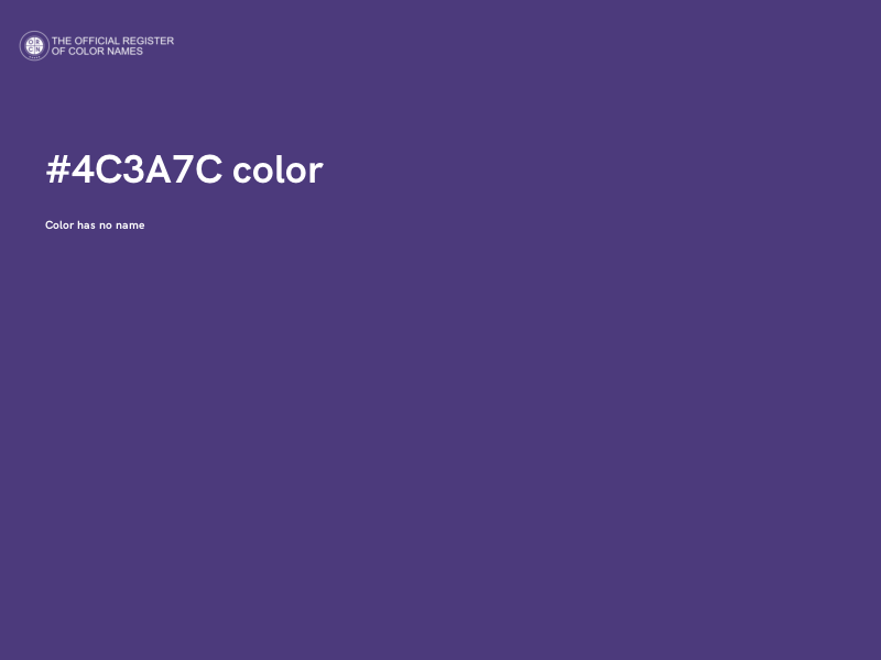 #4C3A7C color image