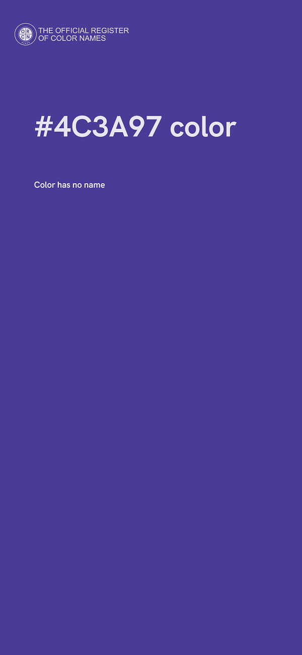 #4C3A97 color image
