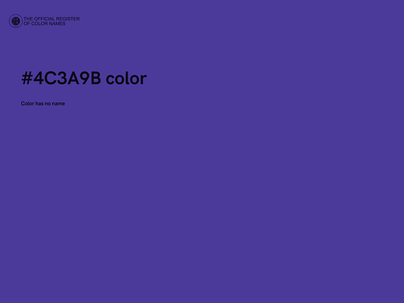 #4C3A9B color image