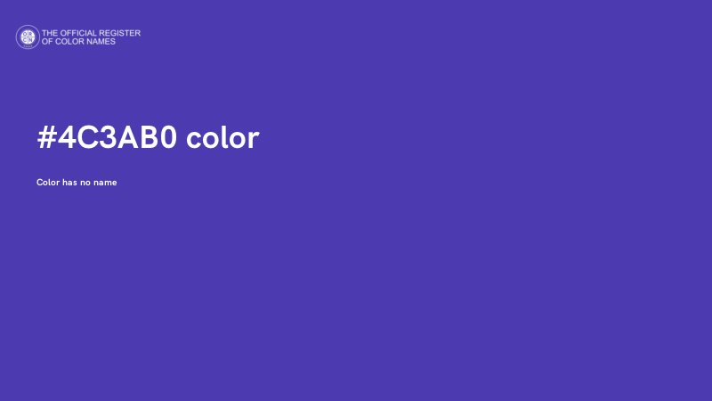 #4C3AB0 color image