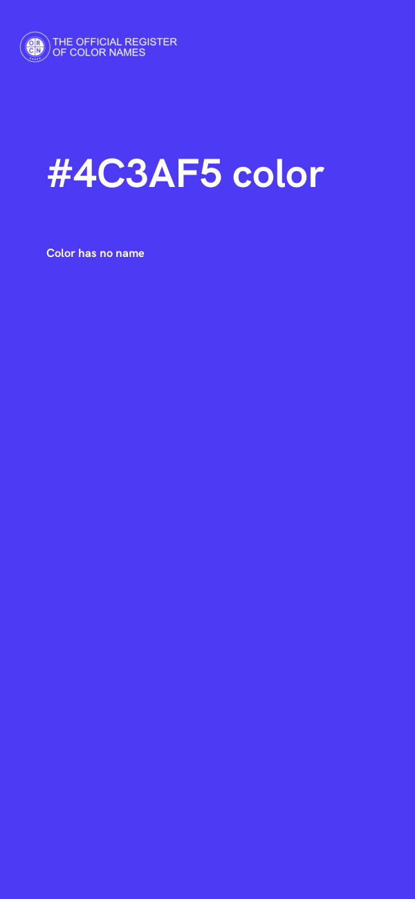 #4C3AF5 color image