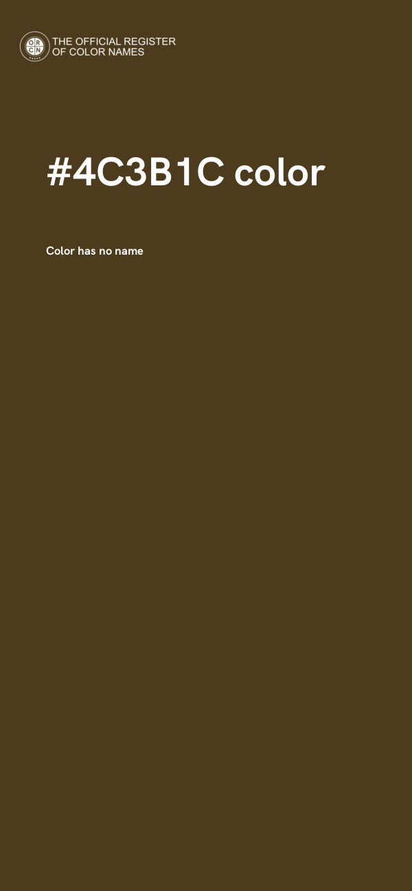 #4C3B1C color image