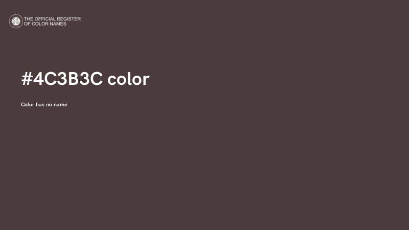 #4C3B3C color image