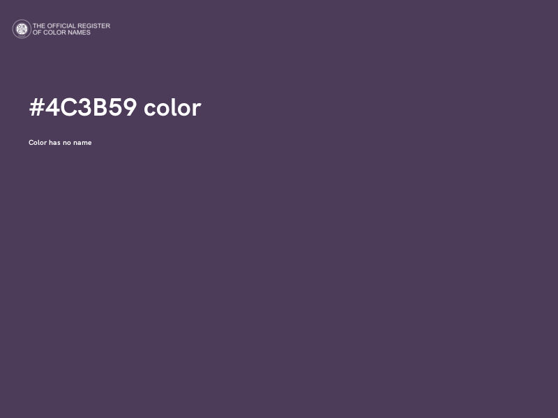 #4C3B59 color image