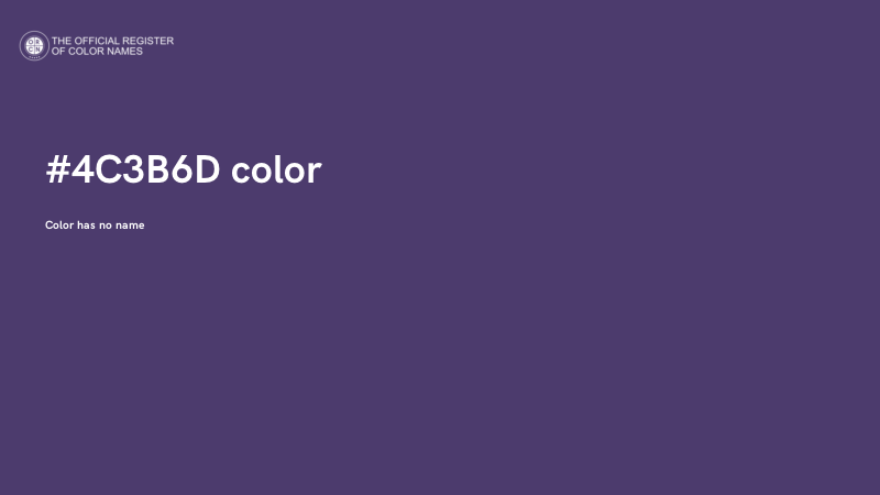 #4C3B6D color image