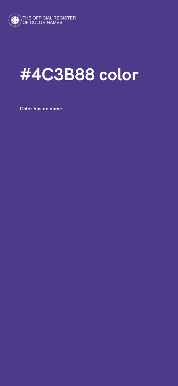 #4C3B88 color image