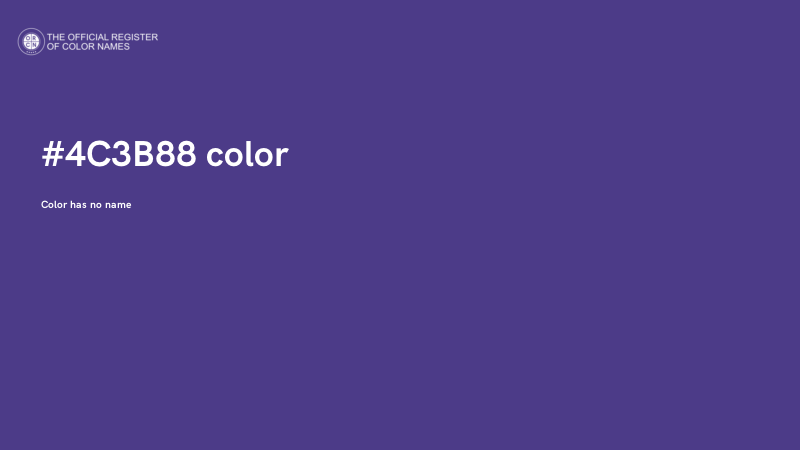 #4C3B88 color image